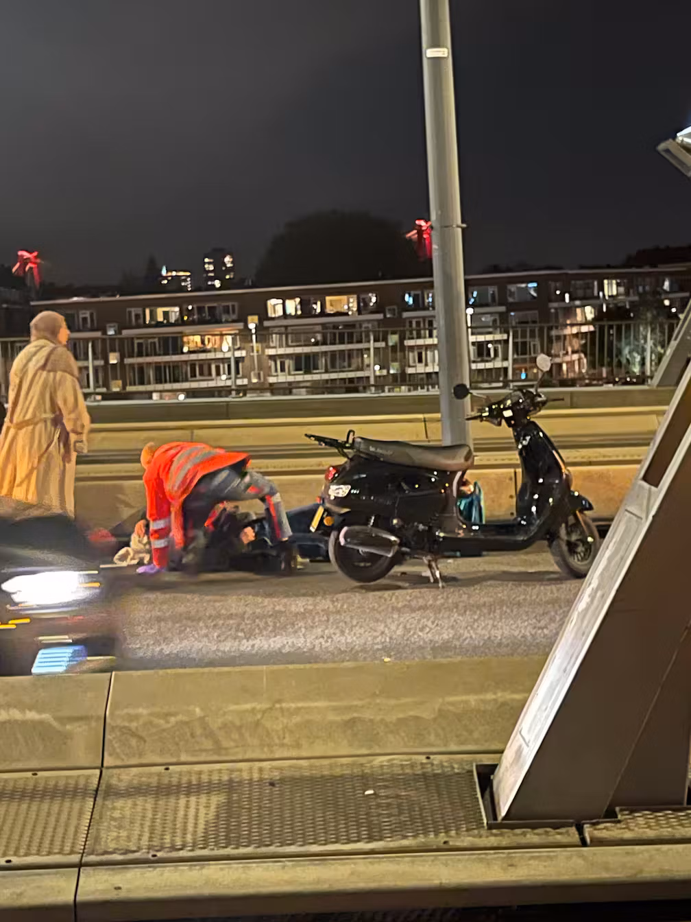 traffic accident delivery person