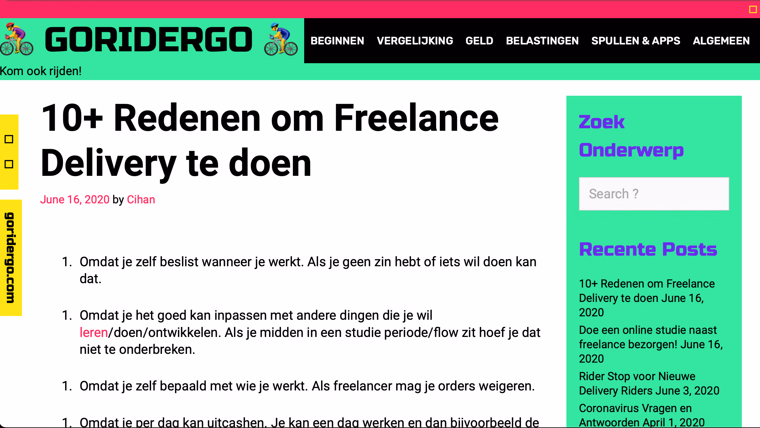The archived and first version of GoRiderGo